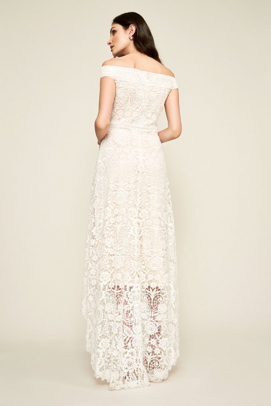 Mimi Lace Off-the-Shoulder Wedding Dress Tadashi Shoji BBH17562LBR