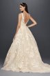 Oleg Cassini High Neck Tank Lace Wedding Dress Oleg Cassini CWG658