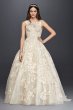 Oleg Cassini High Neck Tank Lace Wedding Dress Oleg Cassini CWG658