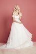 Oleg Cassini Off the Shoulder Tulle Wedding Dress Oleg Cassini CWG729