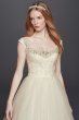 Oleg Cassini Embellished Tulle Wedding Dress Oleg Cassini CWG733