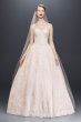 Oleg Cassini Wedding Ball Gown with Lace Appliques Oleg Cassini CWG749