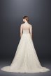 English Rose Lace Ball Gown Wedding Dress Oleg Cassini CWG803