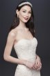 Pearl-Detailed Lace Mermaid Wedding Dress Oleg Cassini CWG815