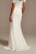 Stretch Crepe Sweep Train Wedding Separates Skirt DB Studio DS150829