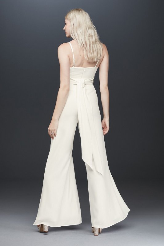 Fame and Partners Landon Crepe Wrap Jumpsuit Fame and Partners x David's Bridal FPW3751166FP