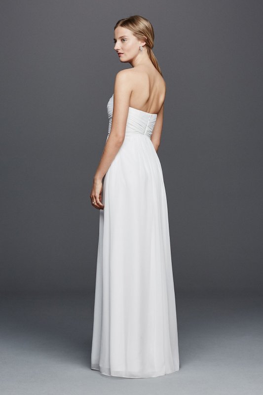 Chiffon Wedding Dress with Strapless Ruched Bodice DB Studio INT15555