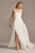 Grosgrain Banded Stretch Lace Wedding Dress Melissa Sweet MS161213