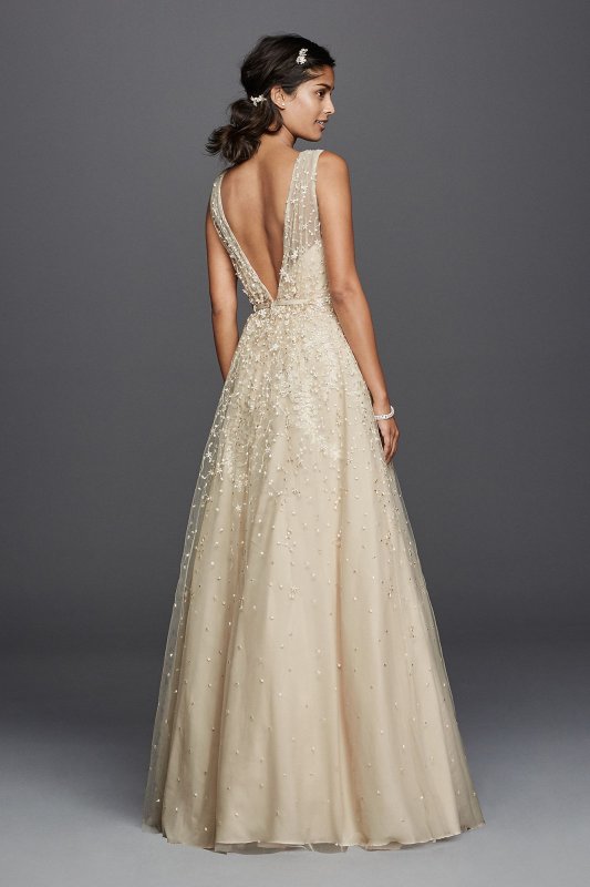 Melissa Sweet Wedding Dress with Plunging Neckline Melissa Sweet MS251151