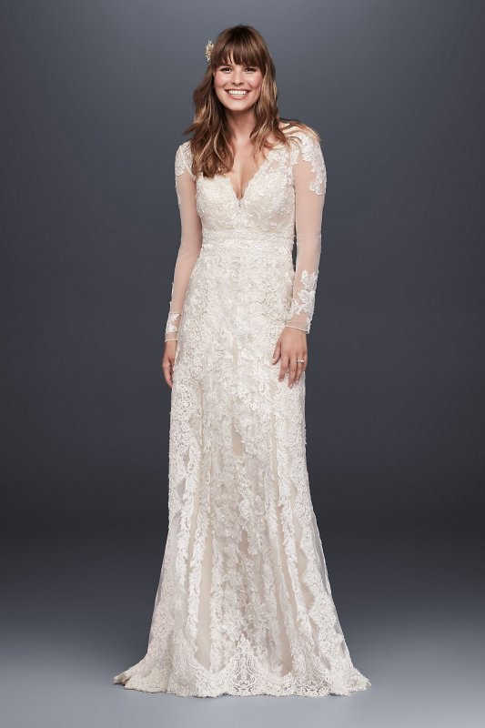 Melissa Sweet Linear Lace Wedding Dress Melissa Sweet MS251173