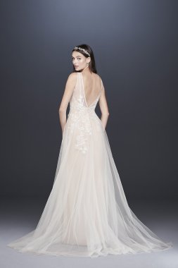 Chiffon Wedding Dress with Strapless Ruched Bodice DB Studio INT15555