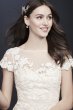 Embroidered Illusion Cap Sleeve Wedding Dress Melissa Sweet MS251199