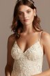 Spaghetti Strap Sequin Applique Lace Wedding Dress Melissa Sweet MS251221