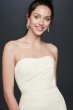 Strapless Floral Crochet Lace Seamed Wedding Dress Galina OP1360