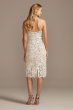 Crochet Lace Overlay Midi Spaghetti Strap Dress DB Studio SDWG0773