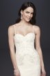 Spaghetti Strap Mermaid Gown with Corset Bodice Galina Signature SWG690