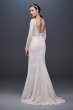 Allover Sequin Art Deco Sheath Wedding Dress Galina Signature SWG799