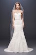 Beaded Lace Strapless Tulle Mermaid Wedding Dress Galina Signature SWG810