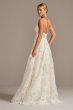 Pave Crystal Beaded Double Strap Wedding Dress Galina Signature SWG840