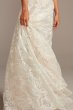 Pave Crystal Beaded Double Strap Wedding Dress Galina Signature SWG840