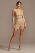 Two Piece Wedding Romper and Over Dress Set Galina Signature SWG869