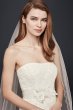 Strapless Tulle Wedding Dress with Beaded Lace David's Bridal Collection V3469