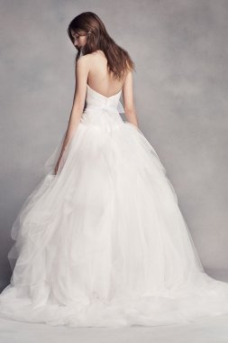 White by Vera Wang Hand-Draped Tulle Wedding Dress White by Vera Wang VW351339