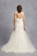 Appliqued Chantilly Lace Trumpet Wedding Dress White by Vera Wang VW351427