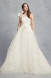 Layered Tulle One-Shoulder A-Line Wedding Dress White by Vera Wang VW351432