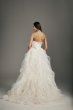 Jeweled Applique Pleated Organza Wedding Dress White by Vera Wang VW351488