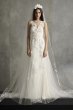 White by Vera Wang Punched Floral Wedding Dress White by Vera Wang VW351501