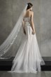 White by Vera Wang Asymmetric Pleats Wedding Dress White by Vera Wang VW351553