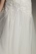 White by Vera Wang Floral Applique Tulle Overdress White by Vera Wang VW351562