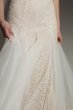 White by Vera Wang Plunging Tulle Godet Overdress White by Vera Wang VW351563