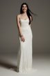 White by Vera Wang Sequin Lace Slip Dress White by Vera Wang VW351567