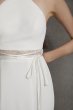 White by Vera Wang Illusion Waist Halter Dress White by Vera Wang VW351578