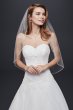 Strapless Tulle Wedding Dress with Lace Applique David's Bridal Collection WG3740