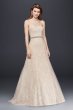 Jewel Lace A-Line Wedding Dress with Beading Jewel WG3755