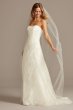 Allover Lace A-Line Strapless Wedding Dress David's Bridal Collection WG3805