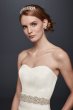 Satin Sweetheart Ball Gown with Button Back David's Bridal Collection WG3828