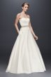 Satin Sweetheart Ball Gown with Button Back David's Bridal Collection WG3828