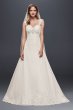 Organza Empire Wedding Dress with Removable Straps Jewel WG3838