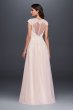 Tulle-Over-Lace V-Neck A-Line Wedding Dress David's Bridal Collection WG3859