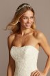 High-Low Tea-Length Corded Lace Wedding Dress Galina WG3925