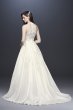 Illusion Back Organza Halter Wedding Dress David's Bridal Collection WG3936