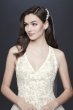 Illusion Back Organza Halter Wedding Dress David's Bridal Collection WG3936