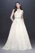 Illusion Back Organza Halter Wedding Dress David's Bridal Collection WG3936