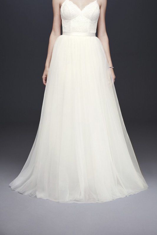 Tulle Ball Gown Wedding Skirt David's Bridal Collection WG3947