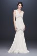 V-Neck Lace Illusion Mermaid Wedding Dress Galina WG3950