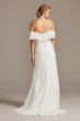 Pearl Trimmed Off-the-Shoulder Wedding Dress David's Bridal Collection WG3984